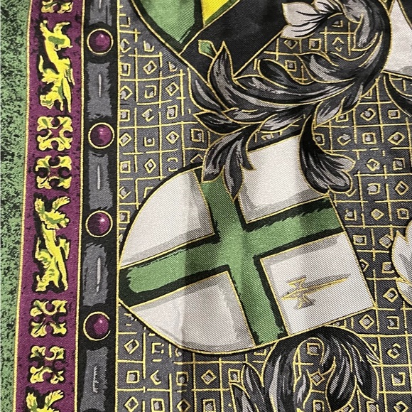 Rare Vintage Worth Silk Don Quichotte Scarf - Picture 7 of 12